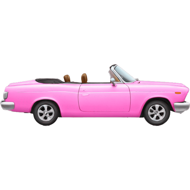 pink convertible  emoji