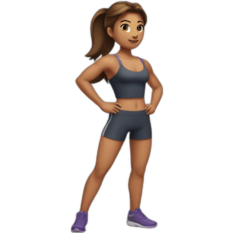 Fille musclée emoji