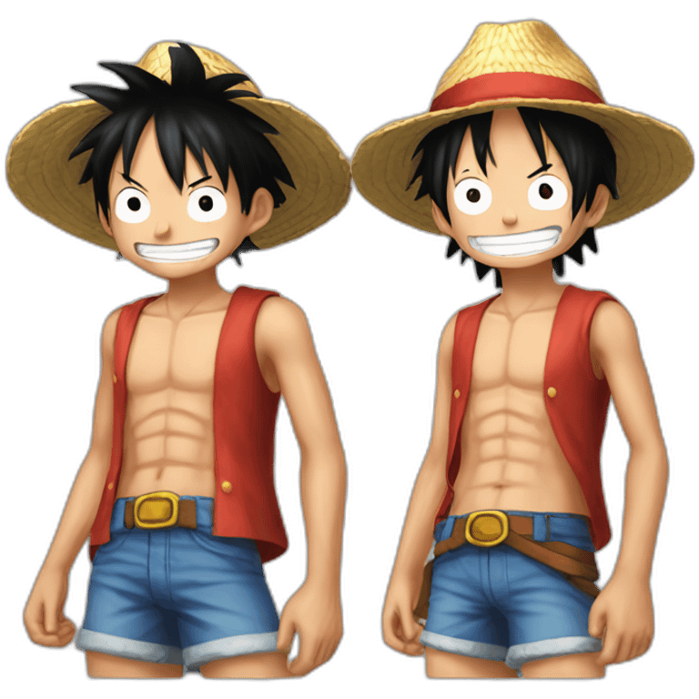 Luffy et Ace emoji