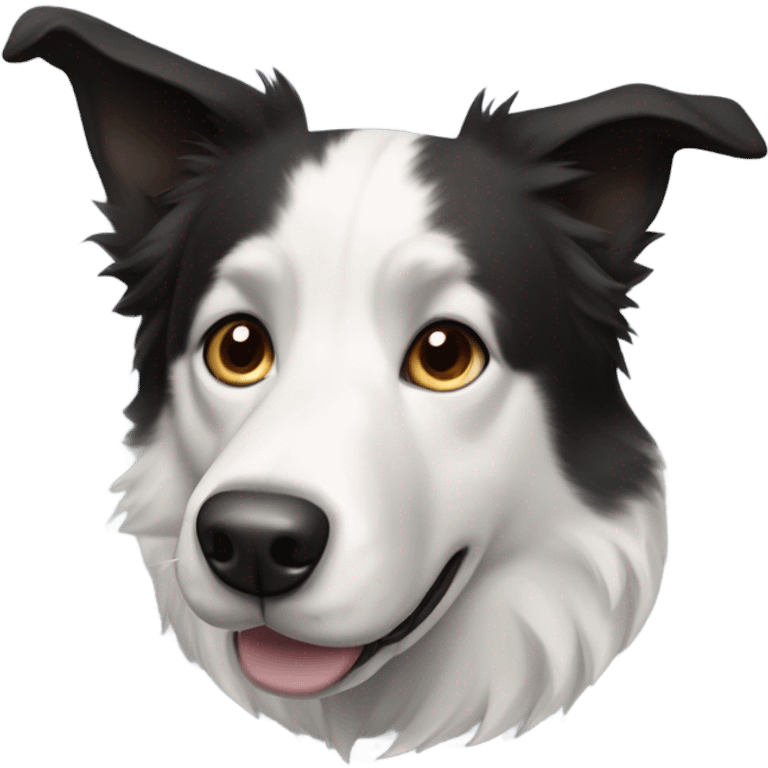 Border collie and husky mix breed emoji