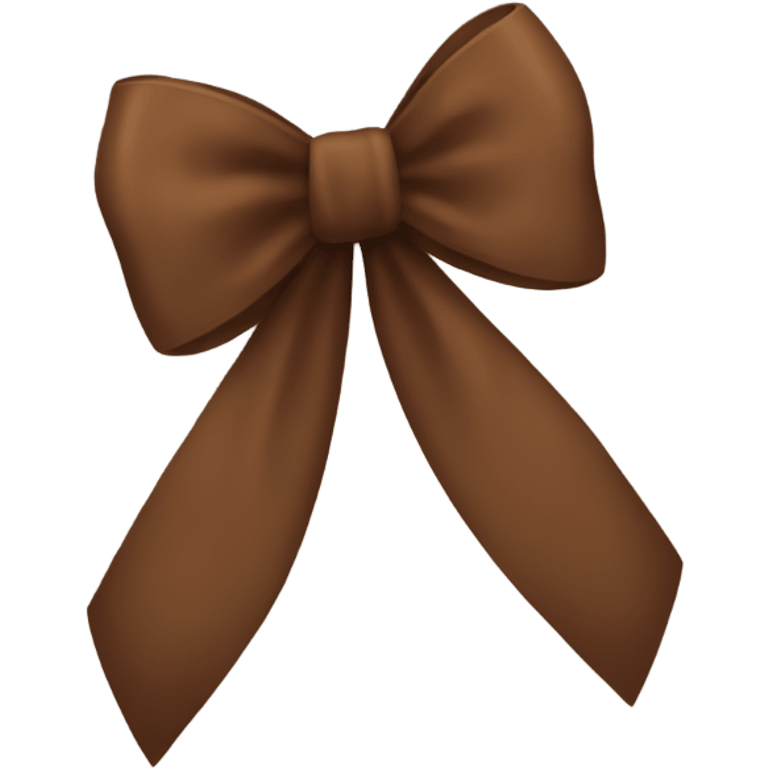 Brown bow emoji