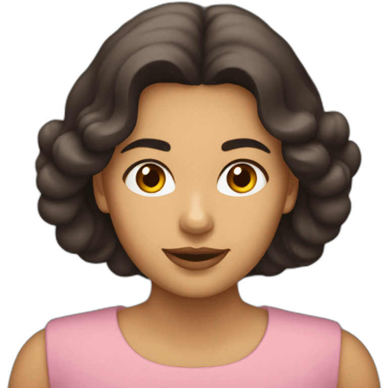 mujer morena emoji