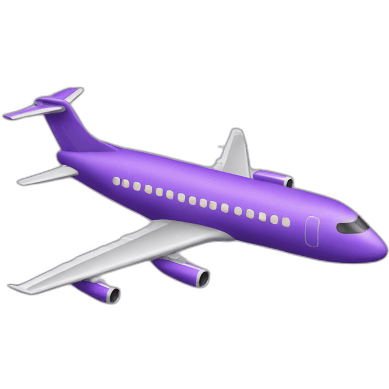 purple airplane emoji