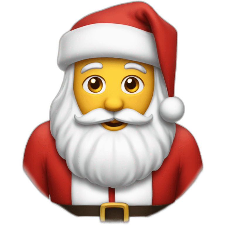 streight santa emoji