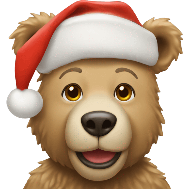 Christmas bear emoji