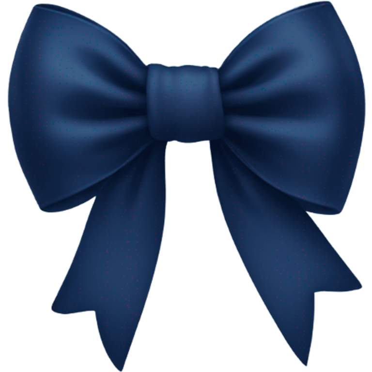 Dark Navy blue bow emoji