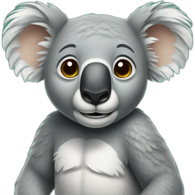 Brave koala emoji