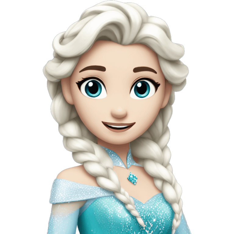 a beautiful queen elsa emoji