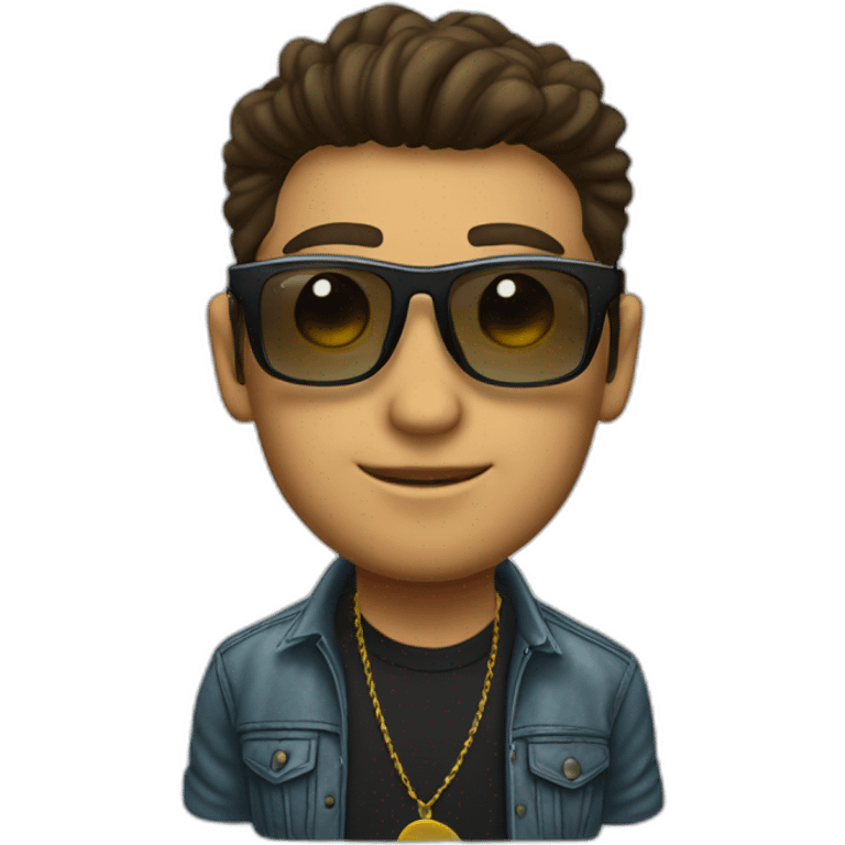 Dj Moreno con lentes  emoji