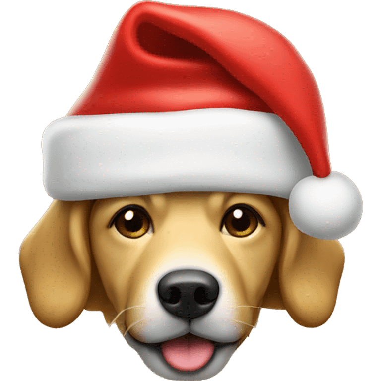 golden with santa claus hat
 emoji