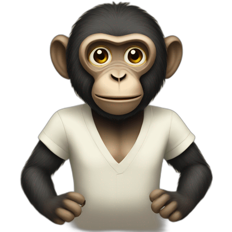 singer monkey emoji