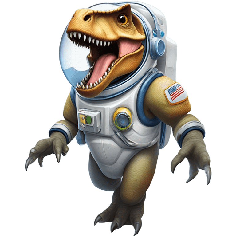 Dinosaur in space emoji