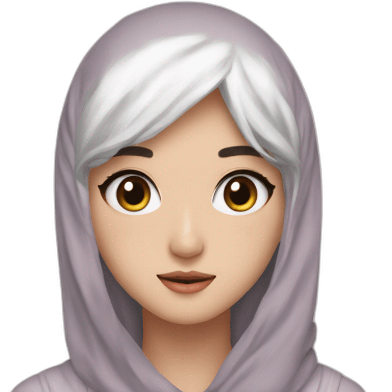 Kim Taehyung from BTS with a Muslim girl emoji