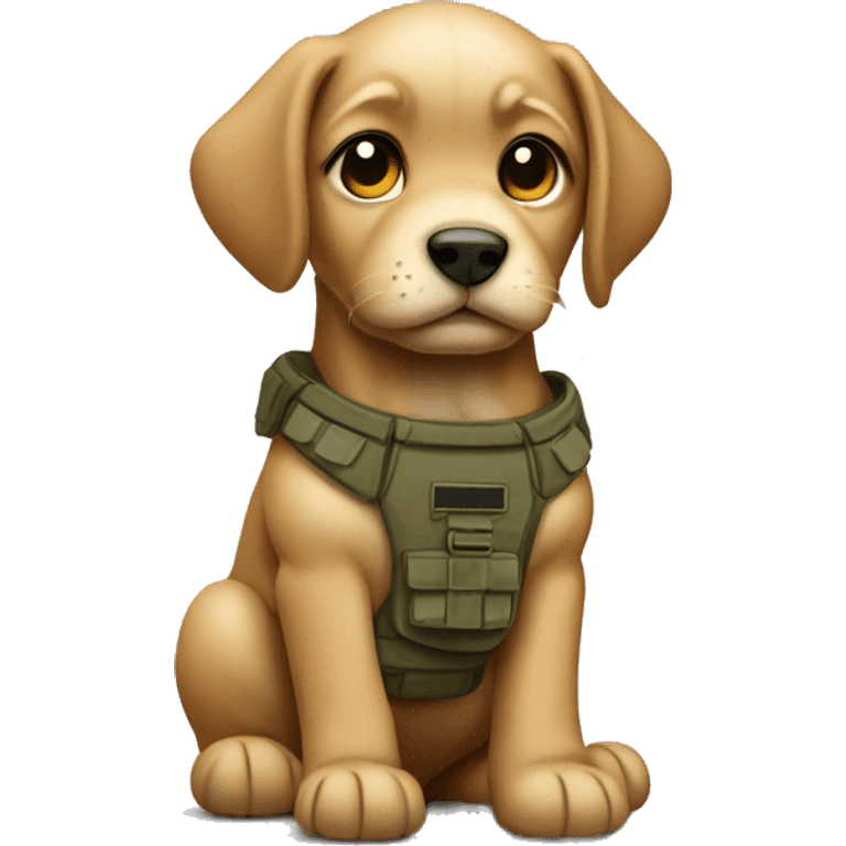 army puppy  emoji