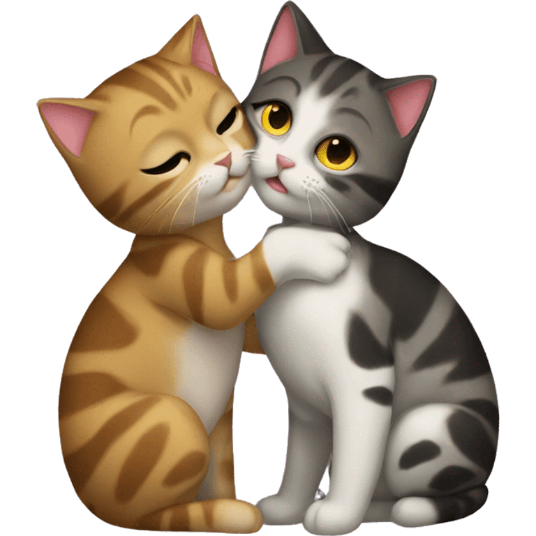 kiss cats emoji