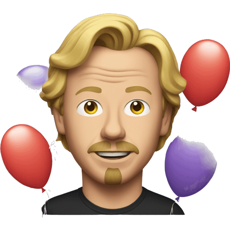 David spade with balloons emoji