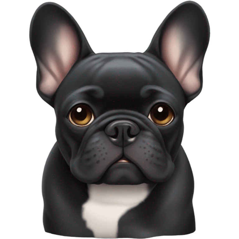 black french bull dog emoji