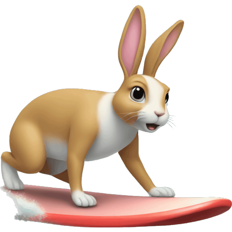 rabbit surfing emoji