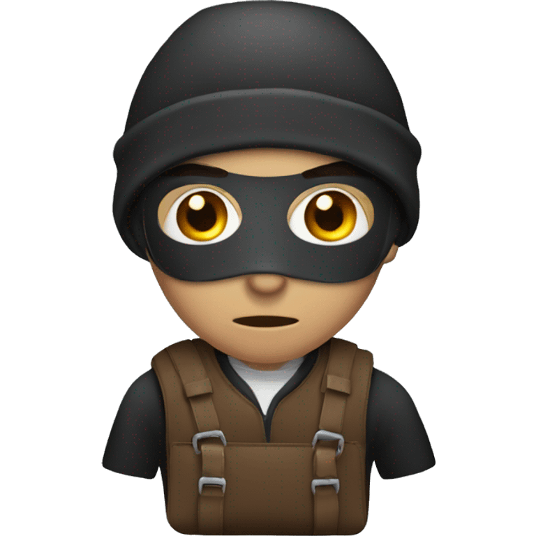 A robber with a duffle bag emoji