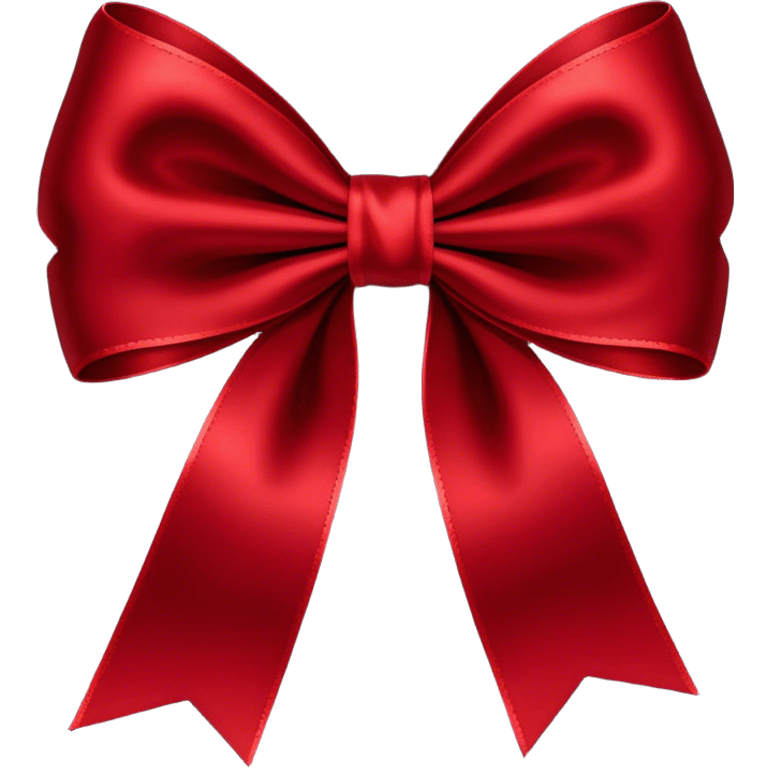 Dark red ribbon bow emoji