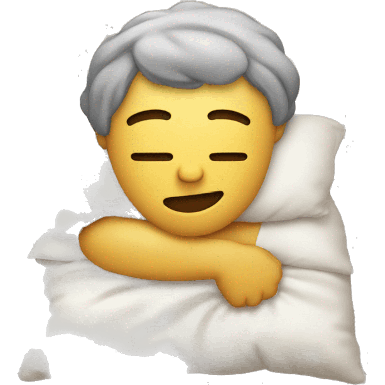 Yo presumiendo con una almohada emoji