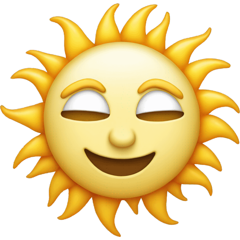 Sun face emoji