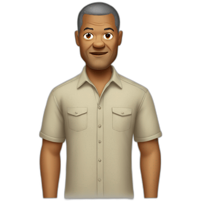 laurence-fishburne cartoon wearing shirt emoji