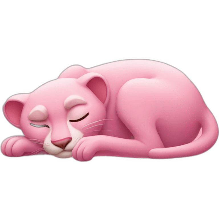 pink panther sleeping emoji