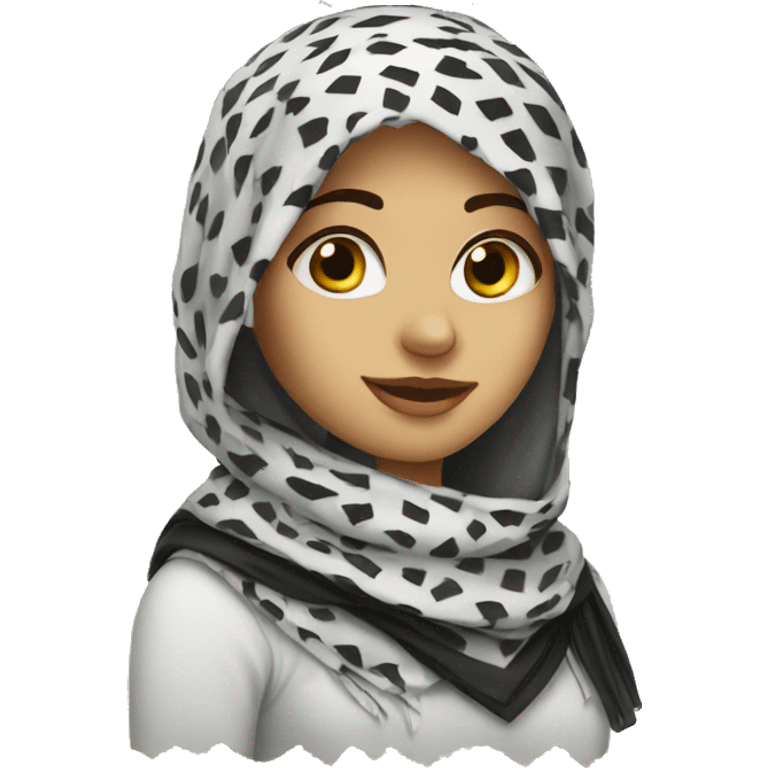 Keffiyeh girl emoji