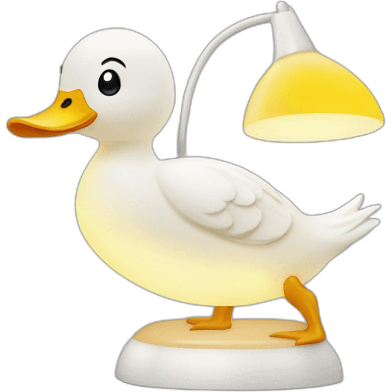 Cute duck lamp emoji