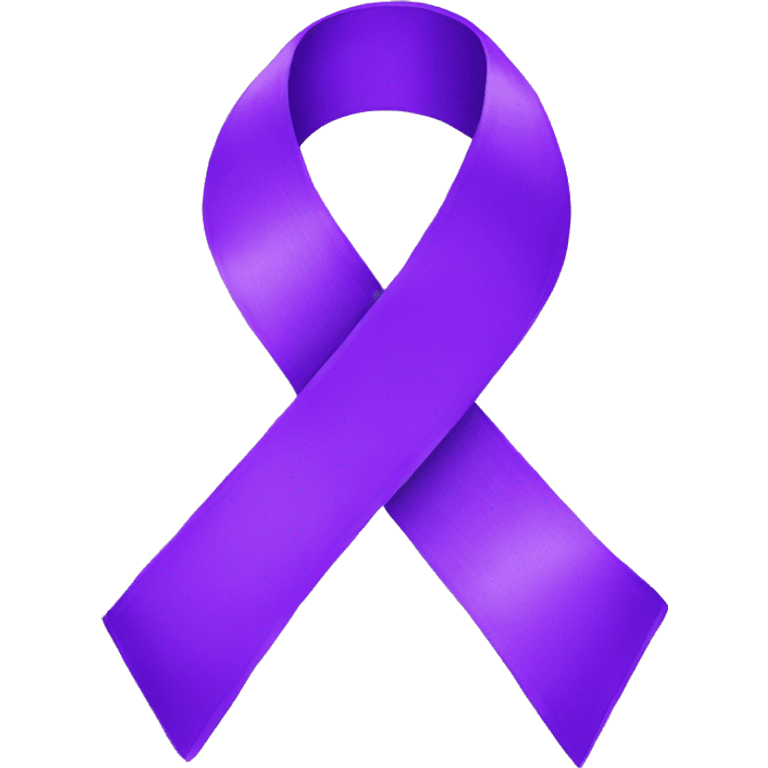 Purple ribbon  emoji