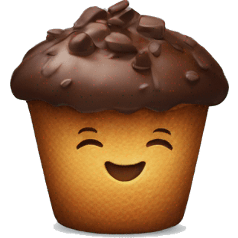 muffin au chocolat emoji