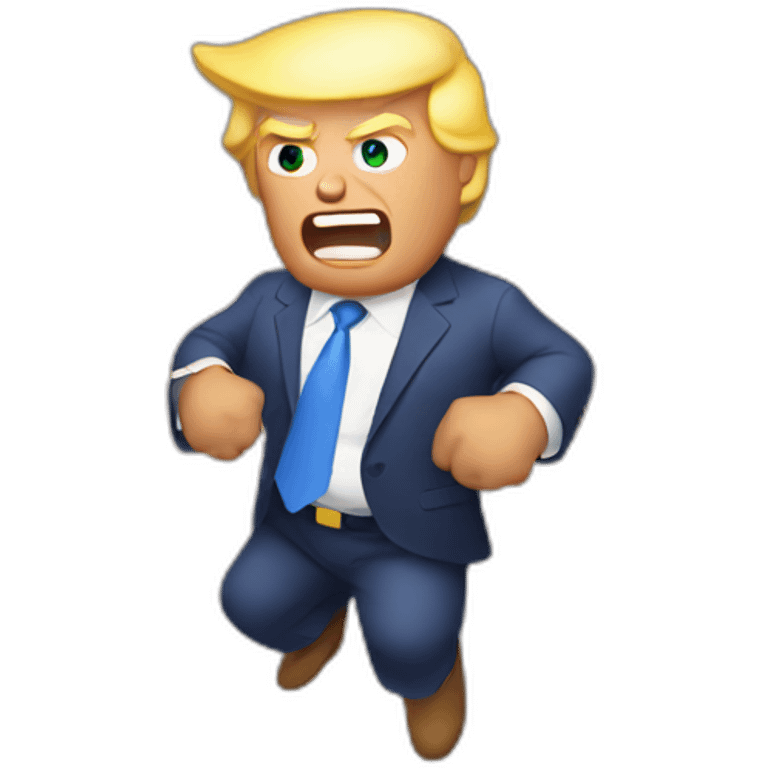 donald trump struck by lightning emoji