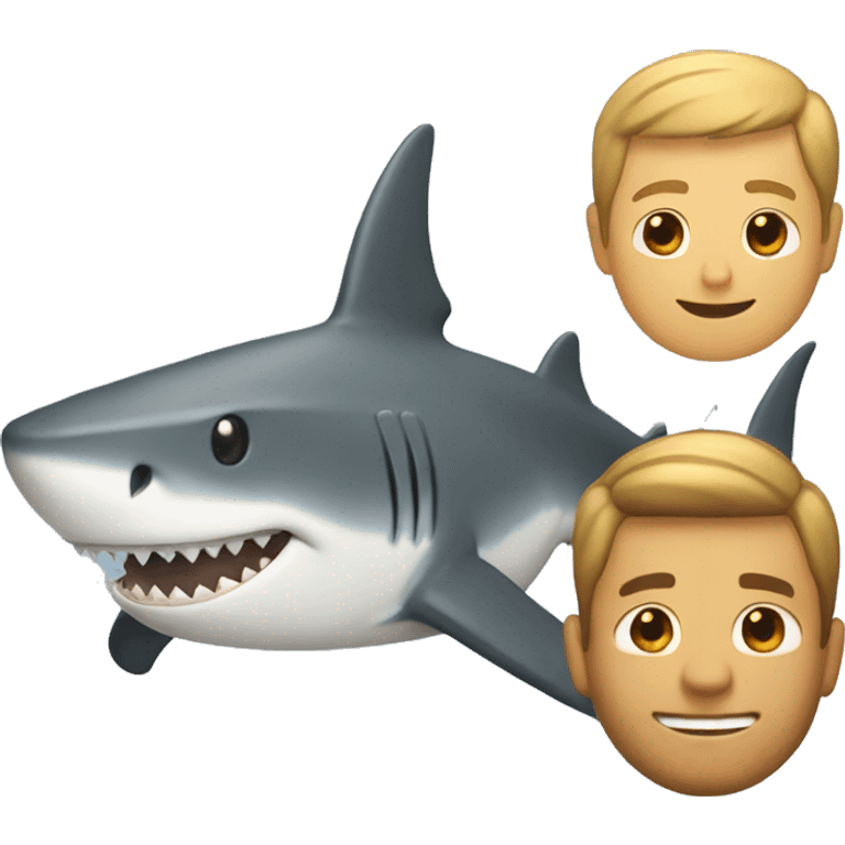 shark with tan guy emoji