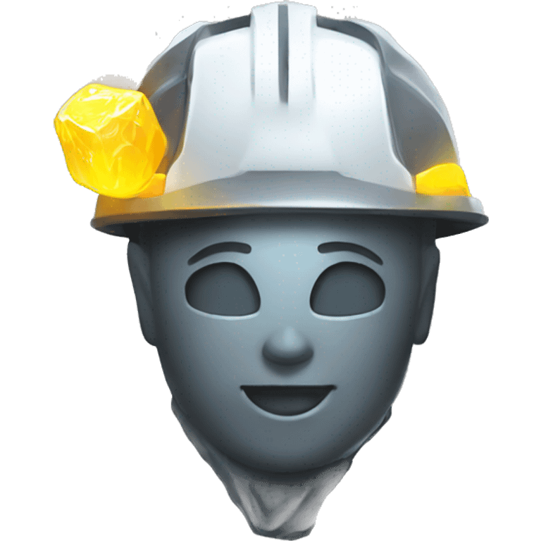 mining pick with white glowing neon elements emoji