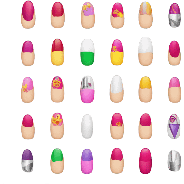 Nails arts  emoji