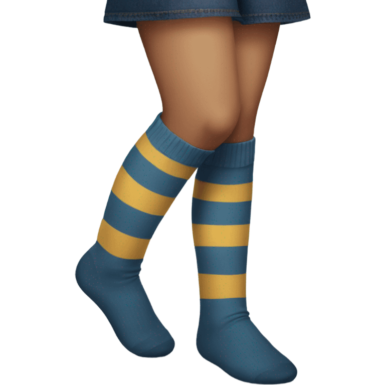 Girl wearing knee socks  emoji