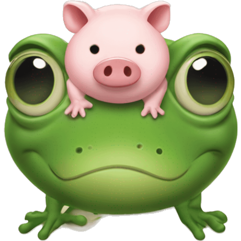 grenouille with pig emoji