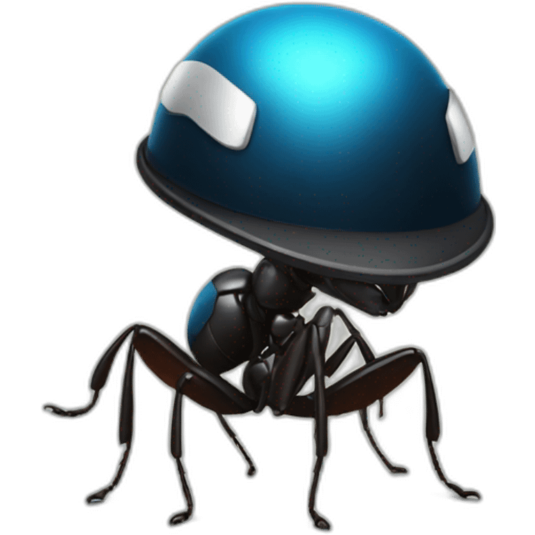 ant with police helmet emoji