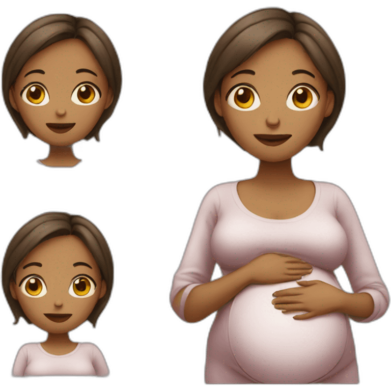 pregnant women emoji