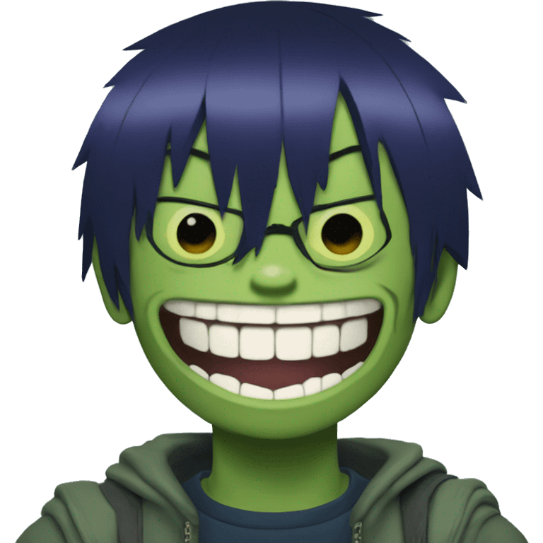 Gorillaz murdoc laughing emoji