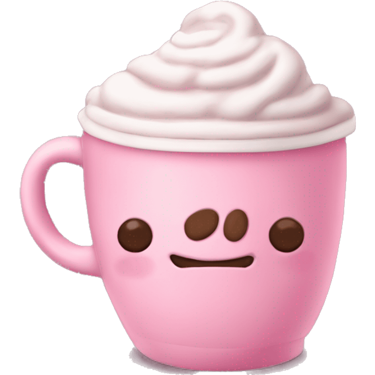 pink hot cocoa emoji