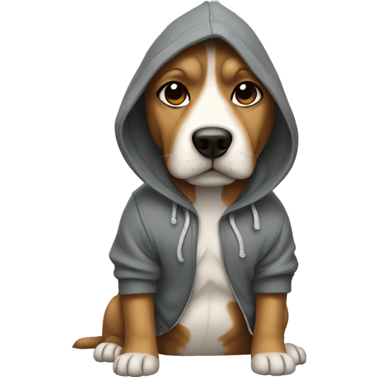 Dog in a hoodie  emoji