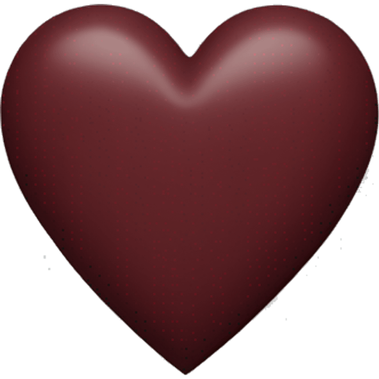 maroon heart emoji