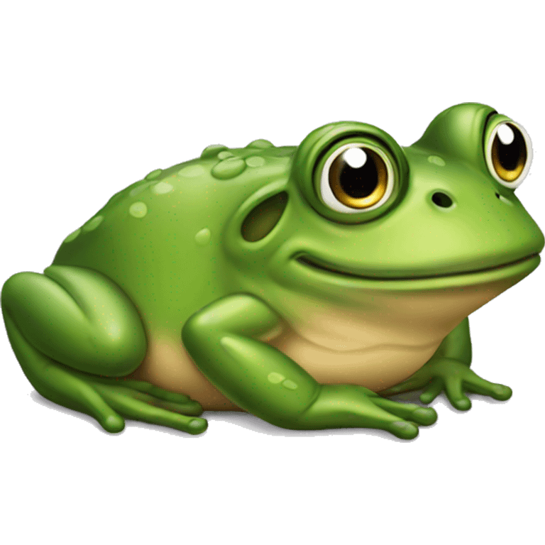 Frog wearing crocs  emoji