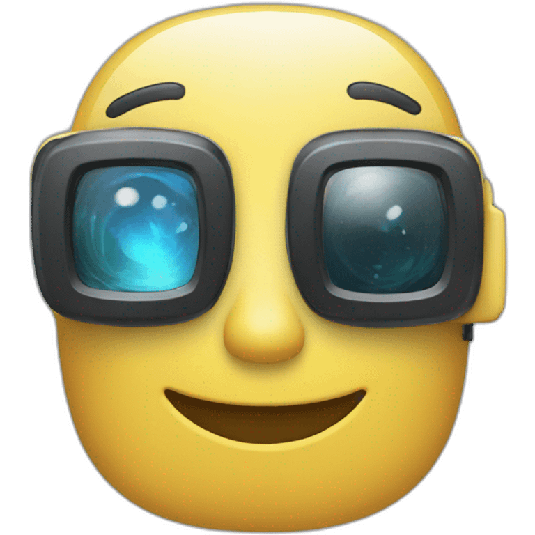 Tech phone augmented reality emoji