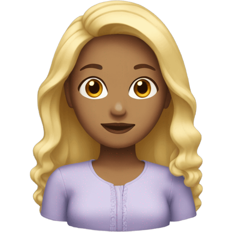 girl with blonde hair  emoji