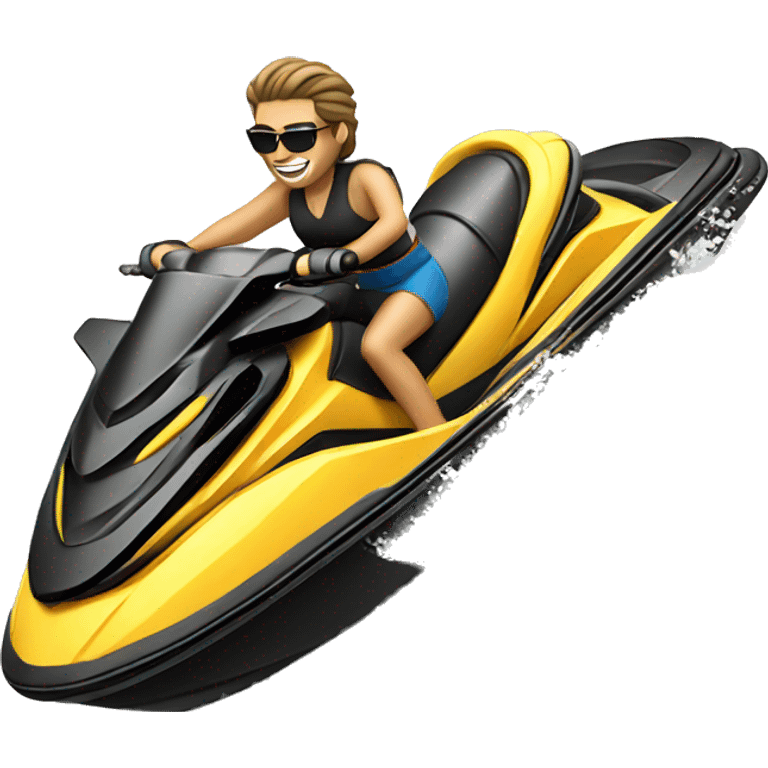 Someone driving a jet ski emoji