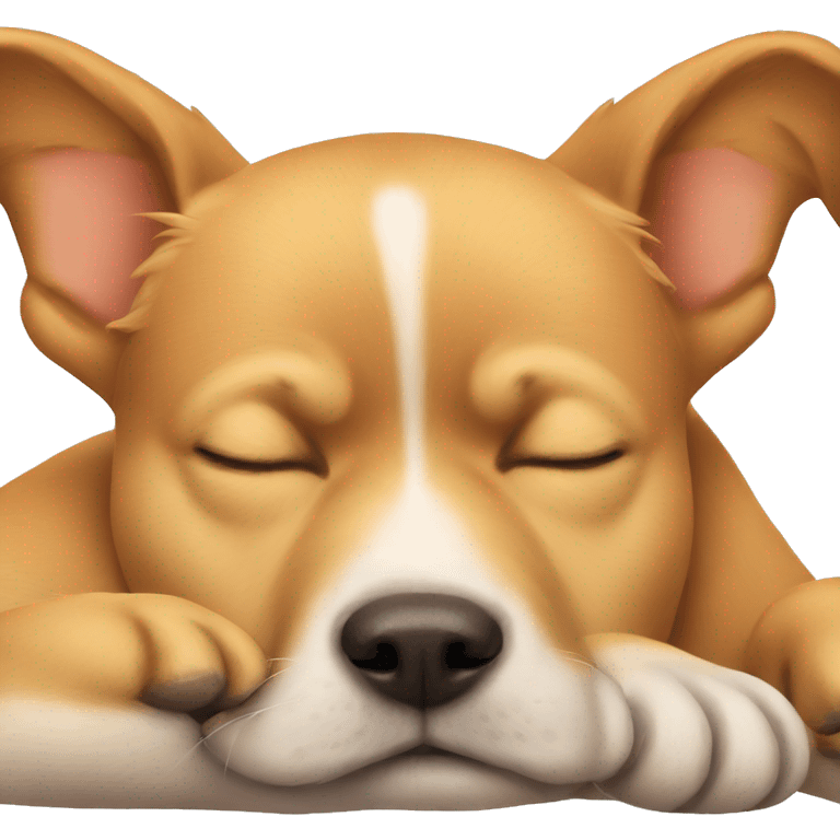 Dog sleeping emoji