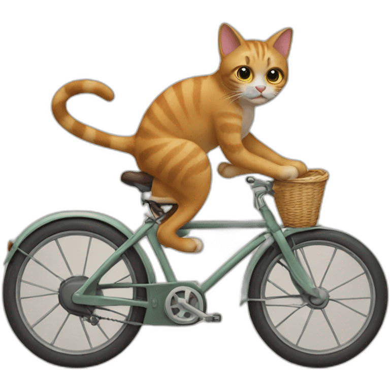 cat ride a bike emoji